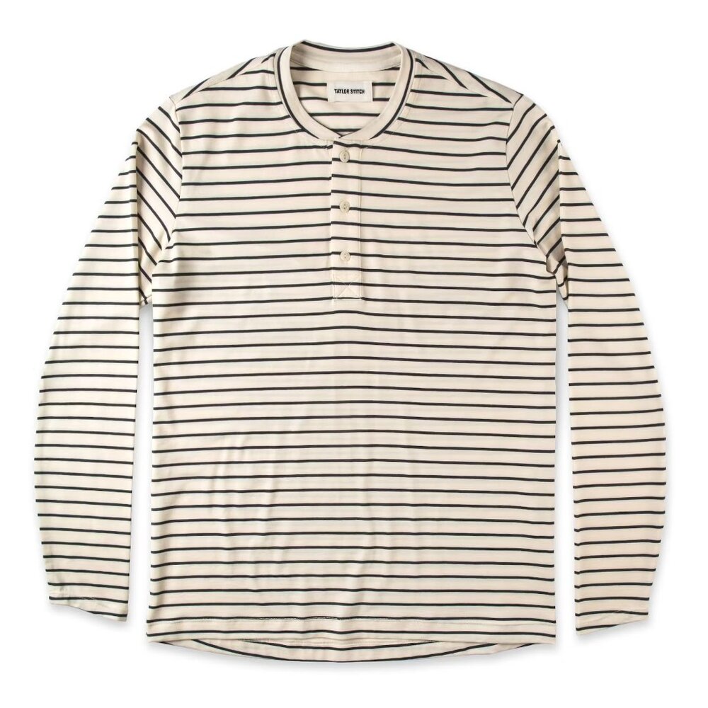 Taylor Stitch Mercerized Merino Henley Sz 38